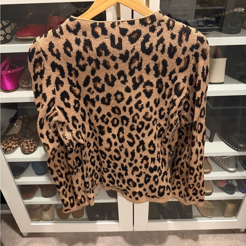Ann Taylor Leopard Print Sweater - Picture 5 of 6